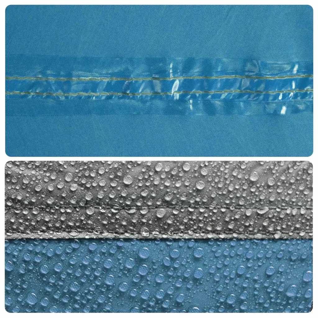 Set di Tende da Campeggio con tetto 2 pcs Blu Taffeta e Tessuto 3337170 - Image 10