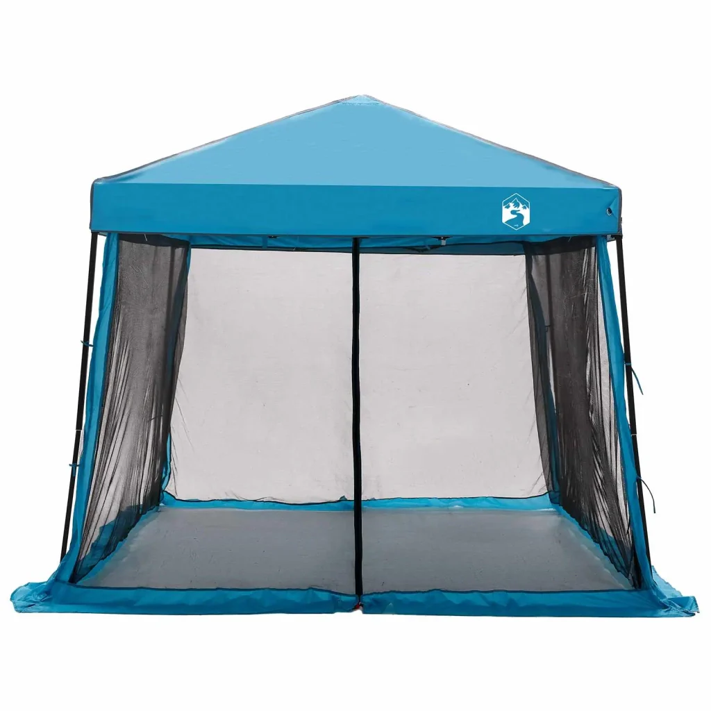 Set di Tende da Campeggio con tetto 2 pcs Blu Taffeta e Tessuto 3337170 - Image 8