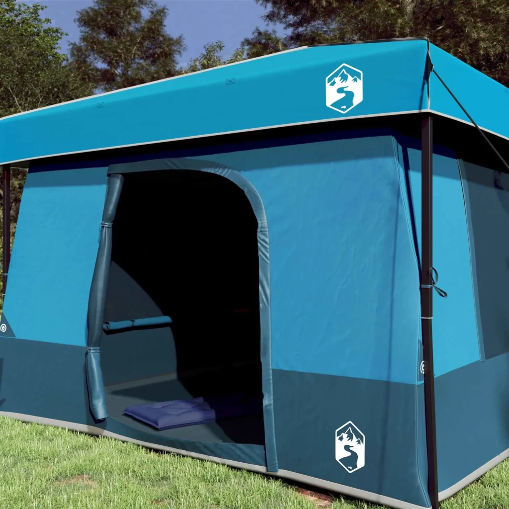 Set di Tende da Campeggio con tetto 2 pcs Blu Taffeta e Tessuto 3337171 - Image 3