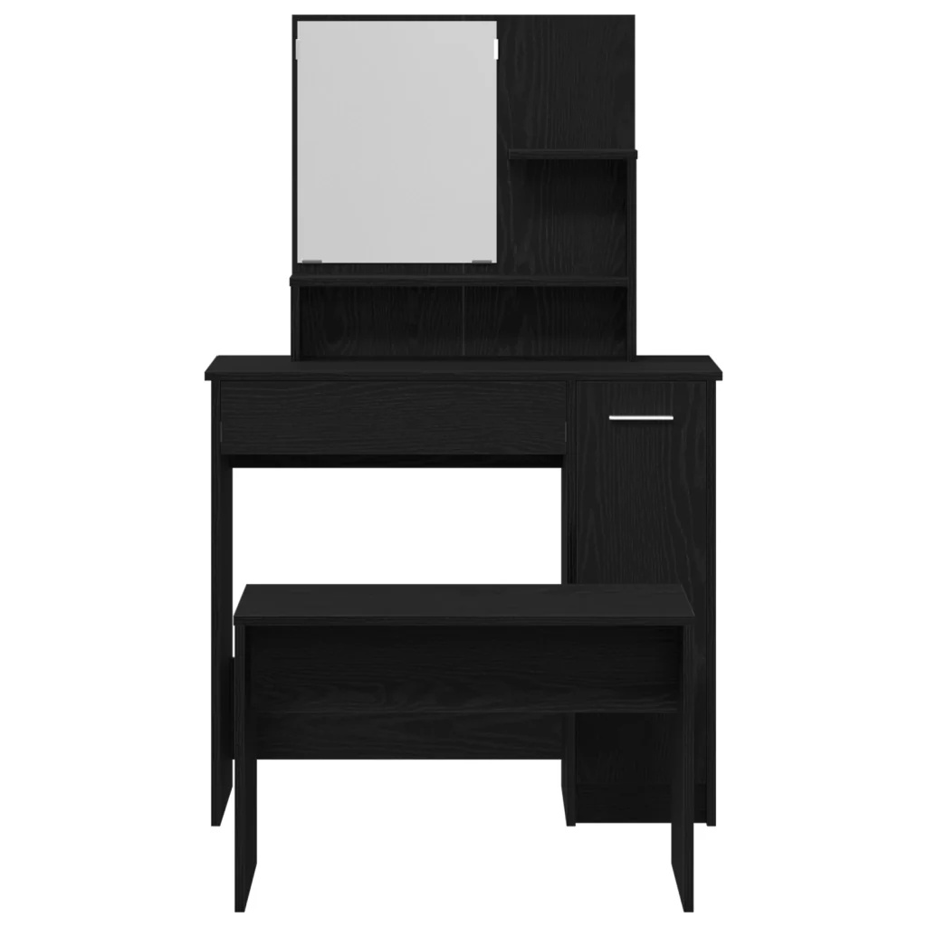 Set di Toeletta  Rovere Nero Legno Ingegnerizzato - Image 8