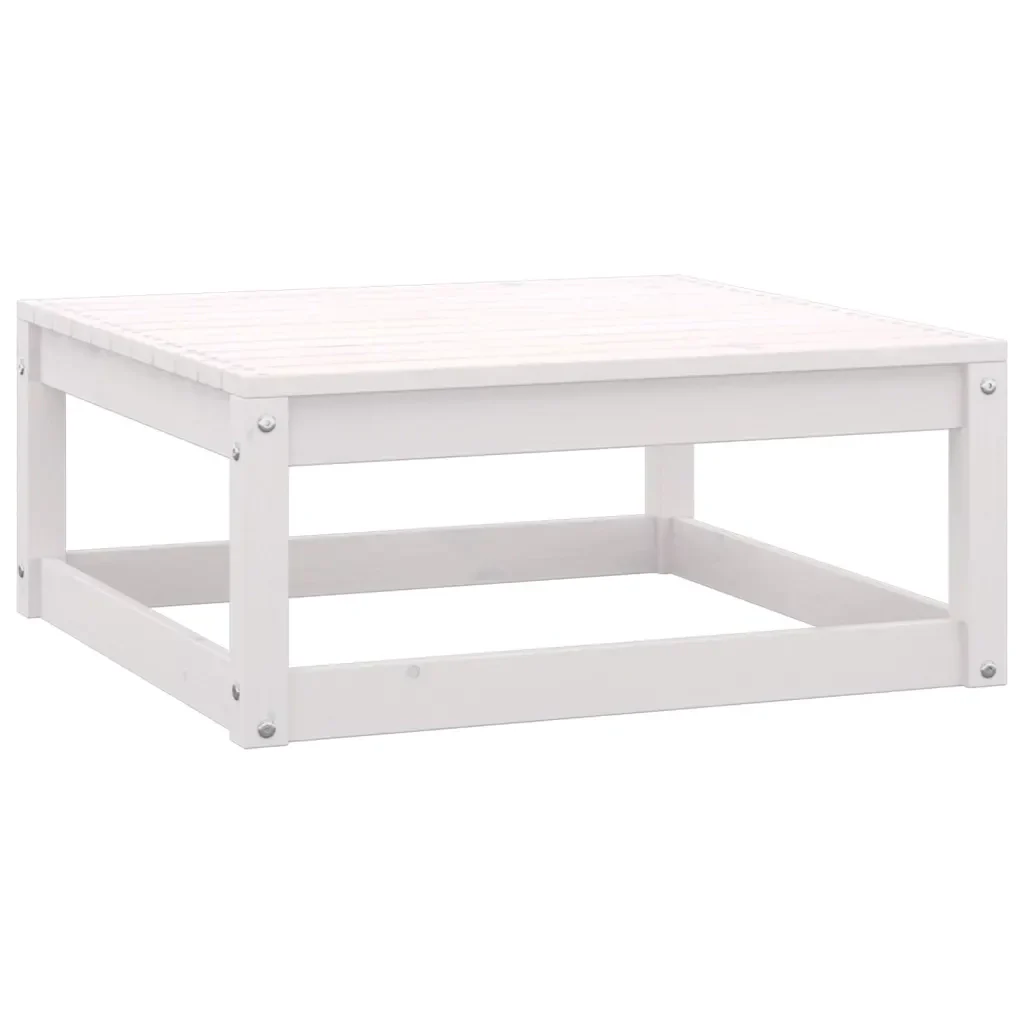 Set Divani da Giardino 10 pz Cuscini Bianchi Massello di Pino 3077160 - Image 7