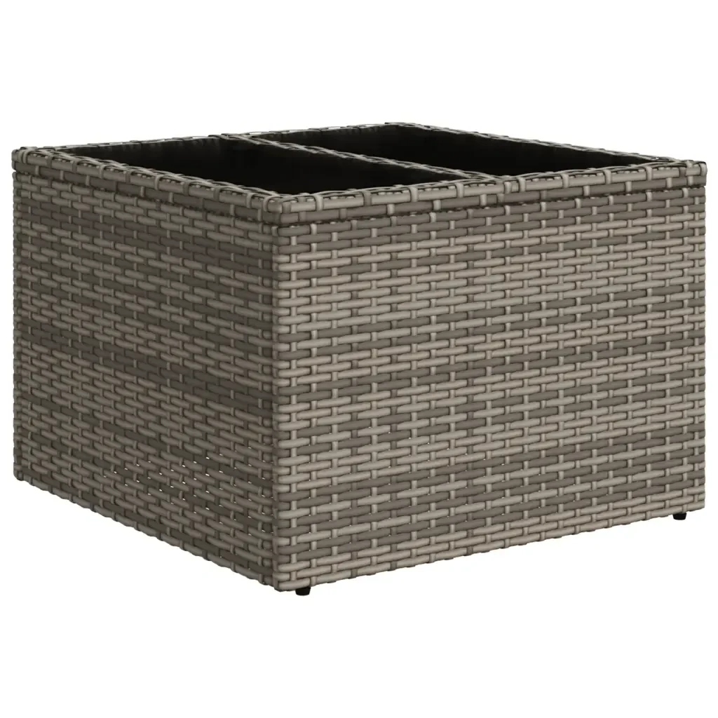 Set Divani da Giardino 11 pz con Cuscini in Polyrattan Grigio 3228910 - Image 7