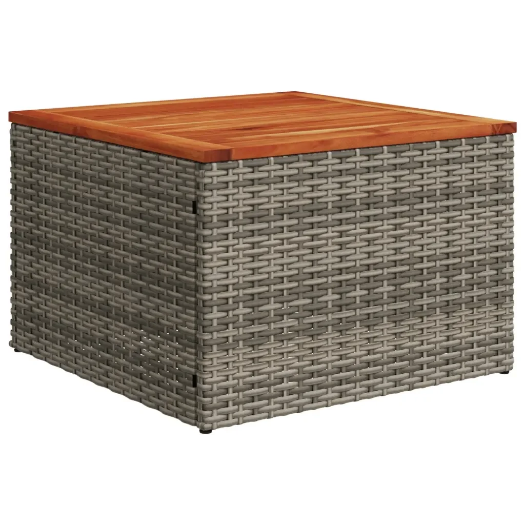 Set Divani da Giardino 13 pz con Cuscini Grigio in Polyrattan 3226480 - Image 5