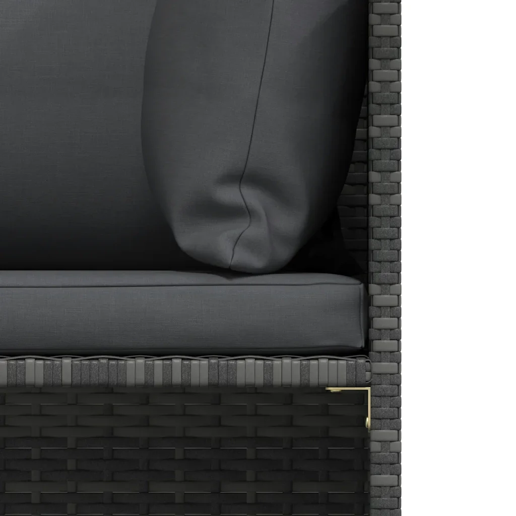 Set Divani da Giardino 2 pz con Cuscini in Polyrattan Grigio 313506 - Image 7