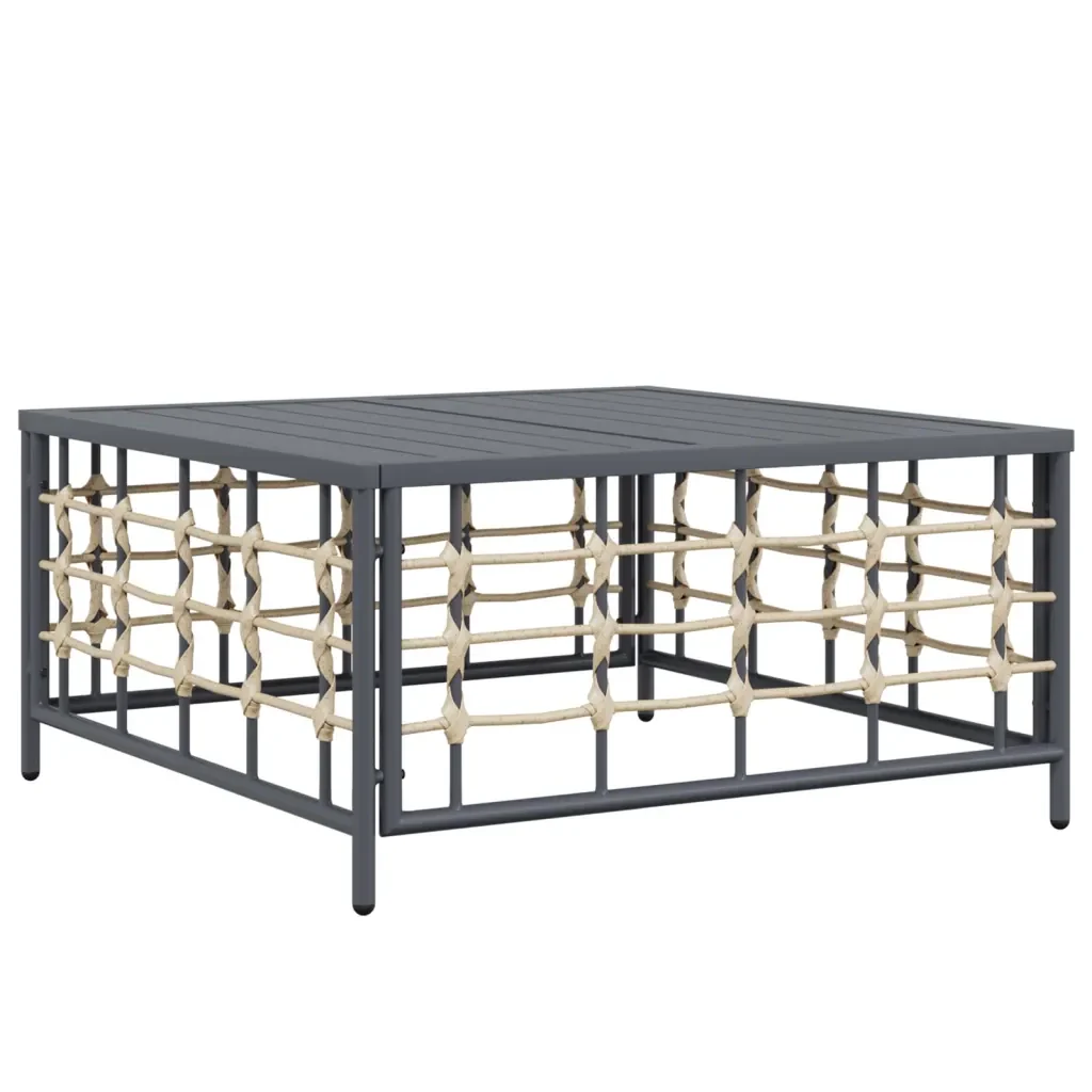 Set Divani da Giardino 6 pz con Cuscini Antracite in Polyrattan 3186704 - Image 6