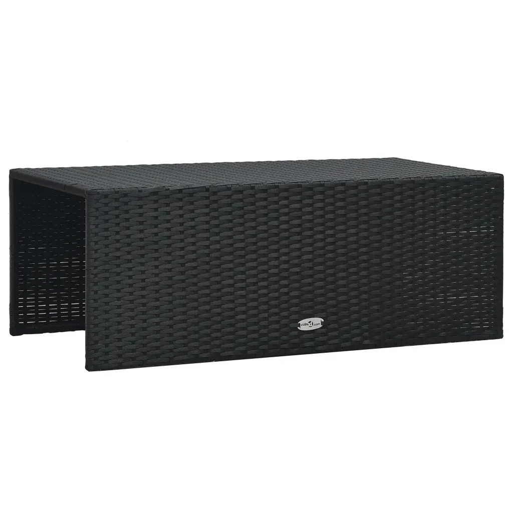 Set Divani da Giardino 6 pz con Cuscini in Polyrattan Nero 47809 - Image 4