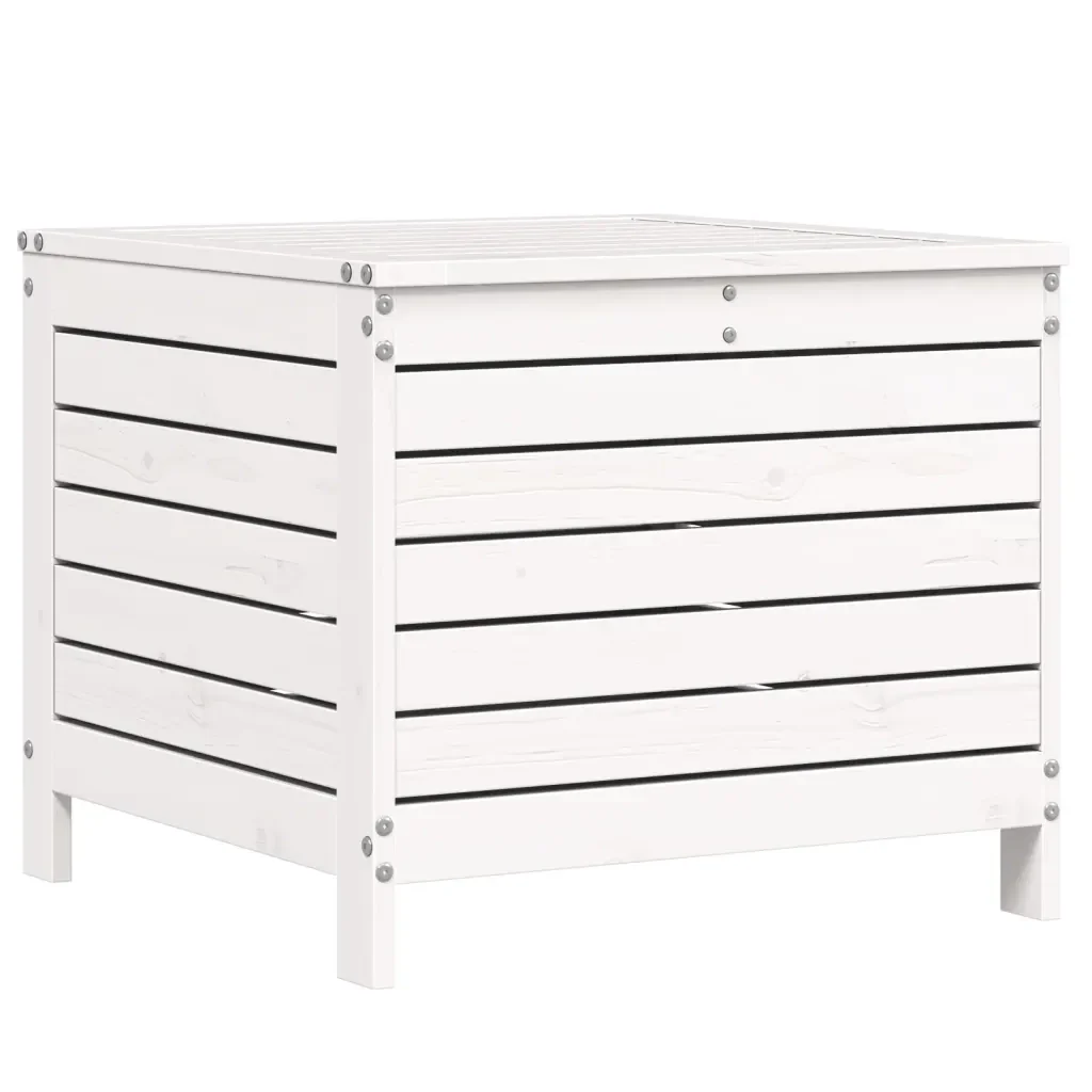Set Divani da Giardino 7 pz Bianco in Legno Massello di Pino 3250545 - Image 8