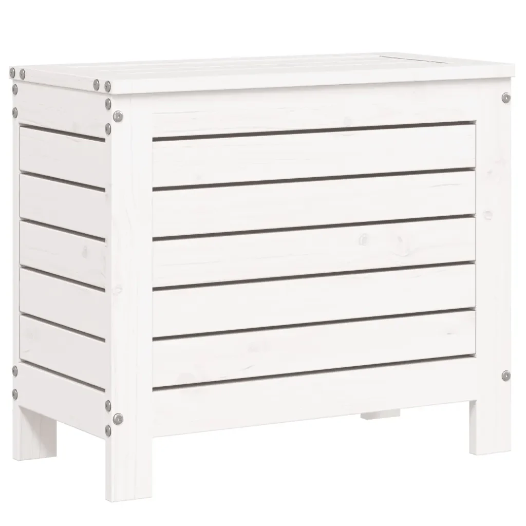 Set Divani da Giardino 7 pz Bianco in Legno Massello di Pino 3250545 - Image 9