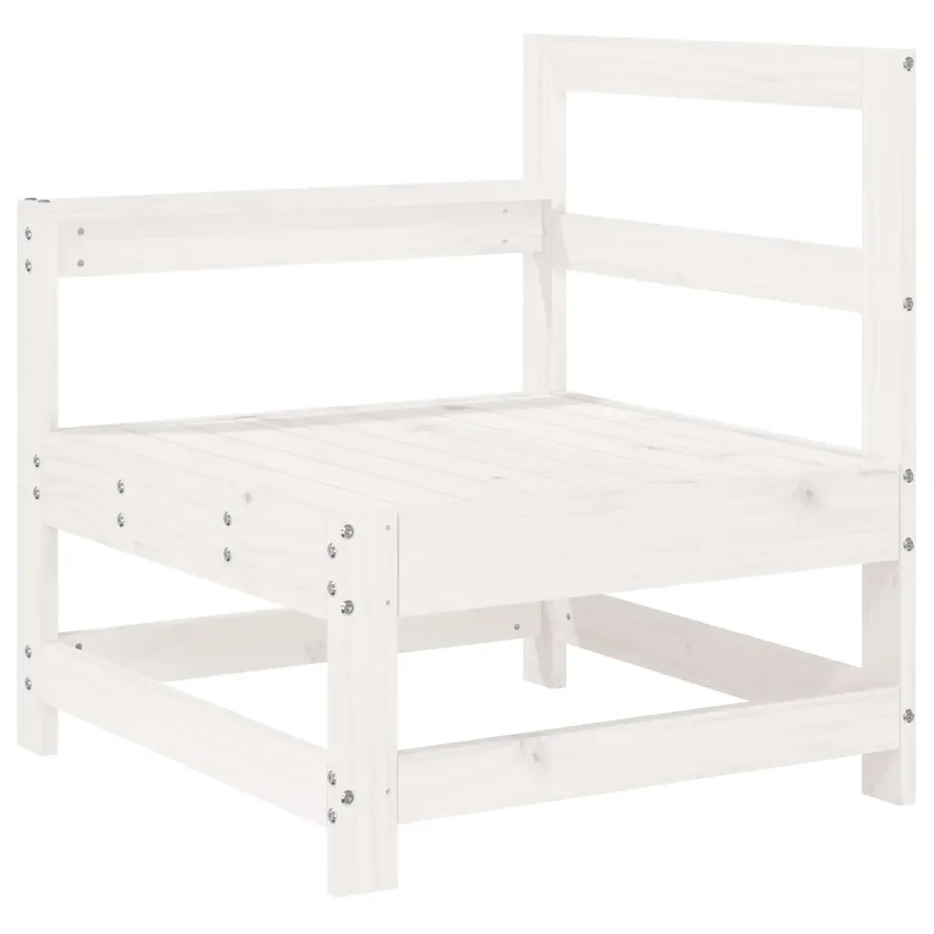 Set Divani da Giardino 8 pz in Legno Massello di Pino Bianco - Image 8