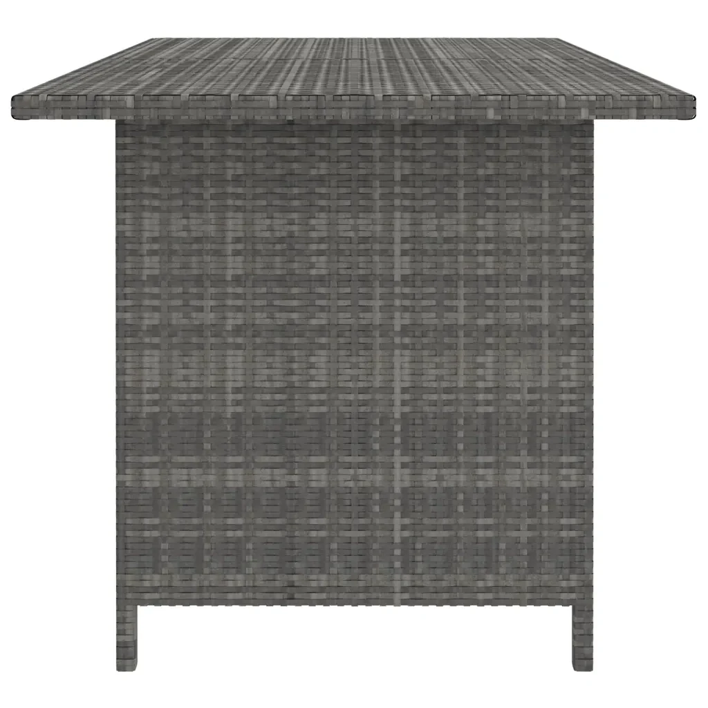 Set Divani da Giardino 9 pz con Cuscini in Polyrattan Grigio 3059772 - Image 4