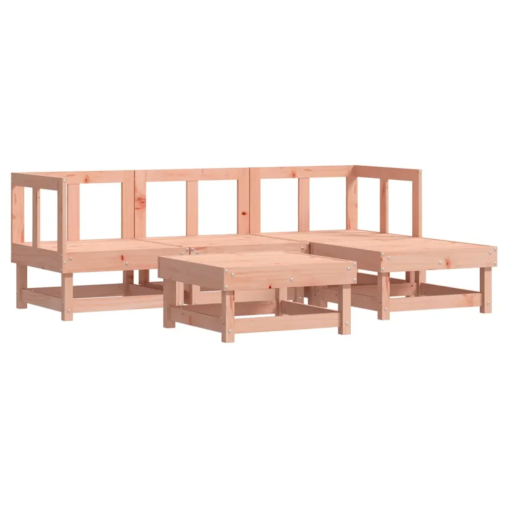 Set Divani Giardino 5 pz con Cuscini Legno Massello di Douglas 3185792 - Image 3