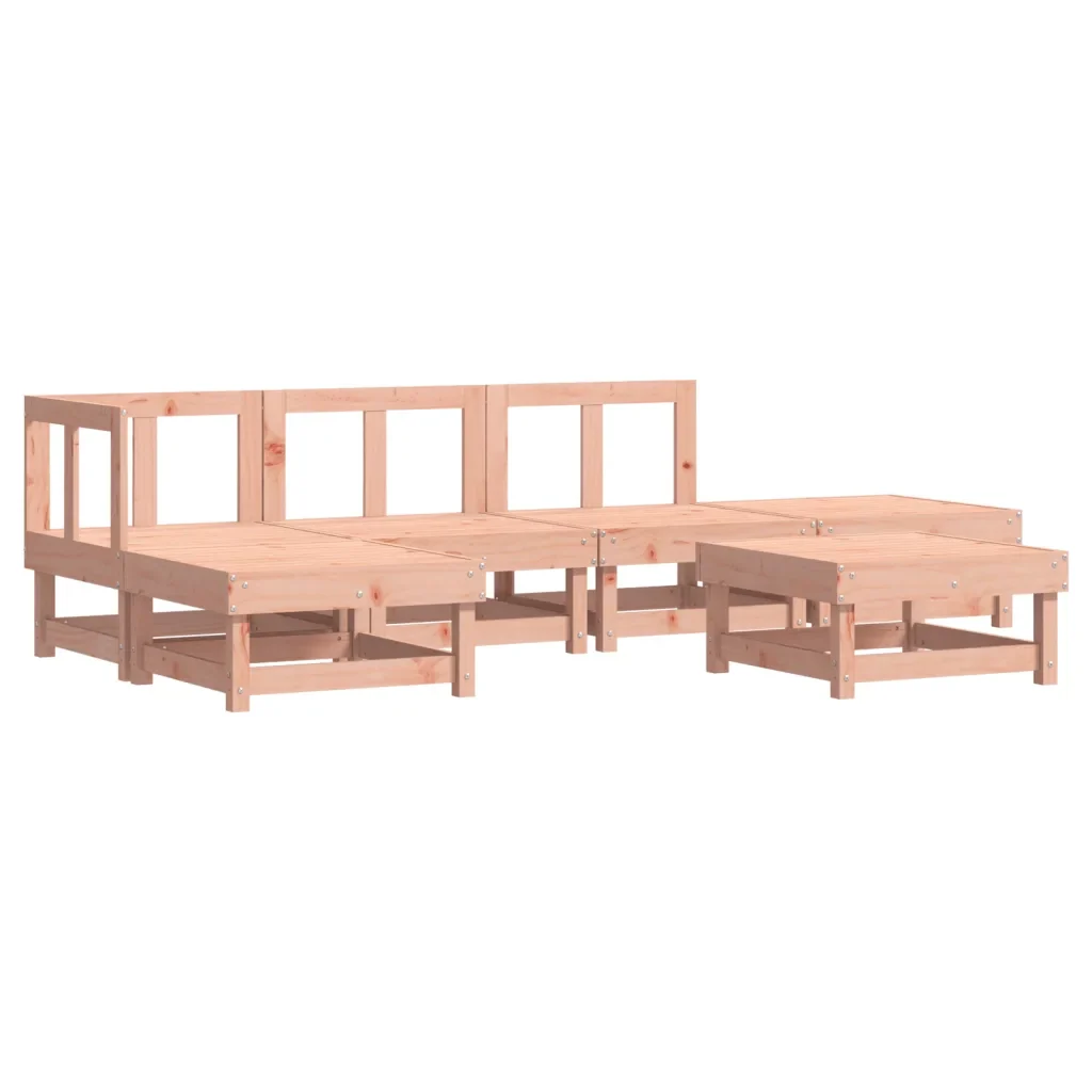 Set Divani Giardino 6 pz con Cuscini Legno Massello di Douglas 3185897 - Image 3