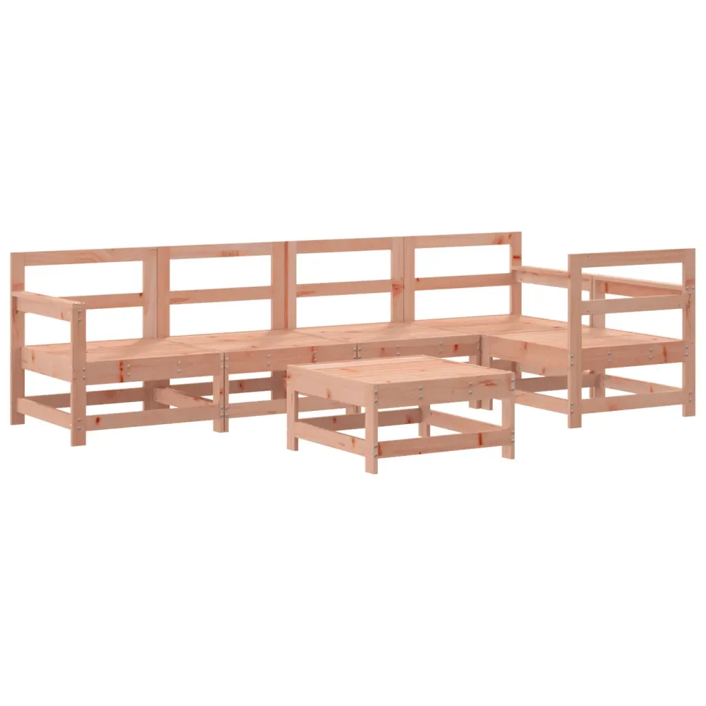 Set Divani Giardino 6 pz con Cuscini Legno Massello di Douglascod mxl 77192 - Image 3