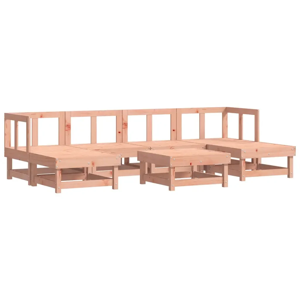 Set Divani Giardino 7 pz con Cuscini Legno Massello di Douglascod mxl 76509 - Image 3