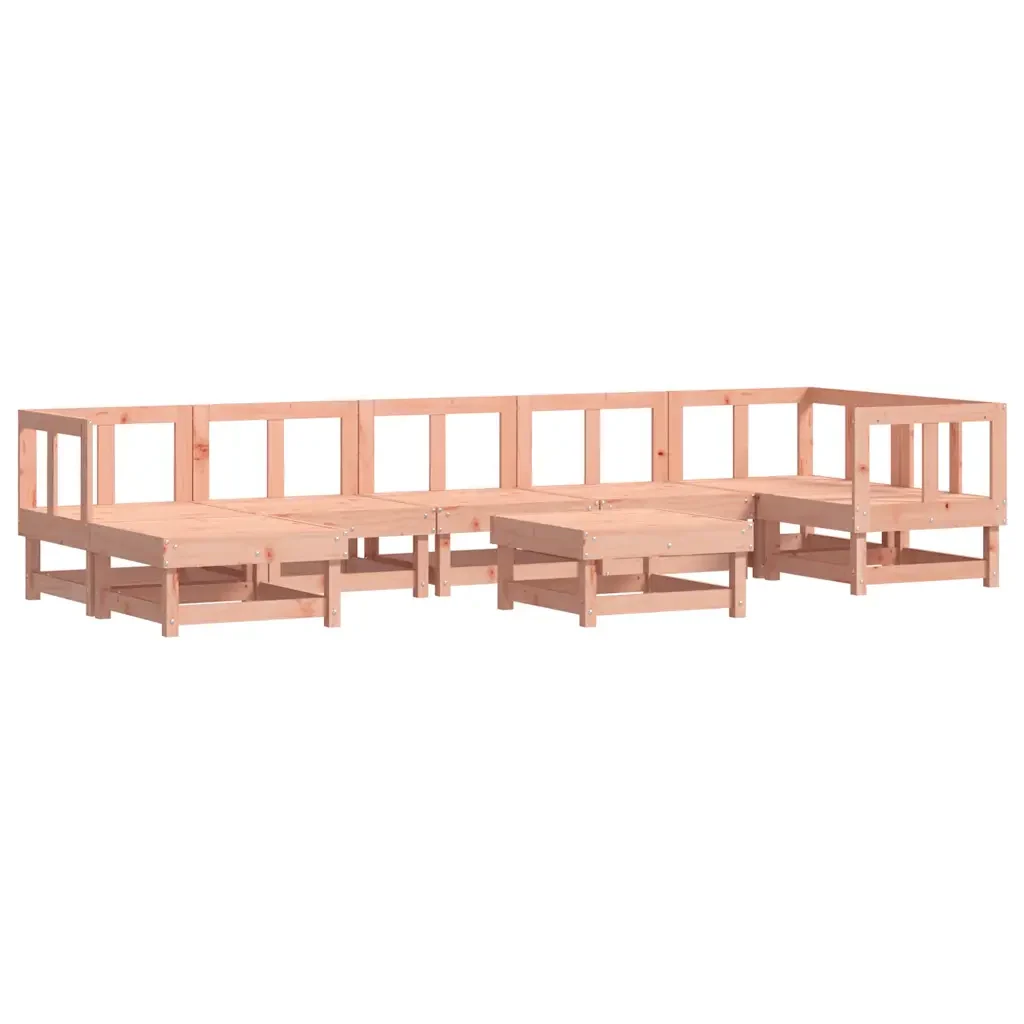 Set Divani Giardino 8 pz con Cuscini Legno Massello di Douglas 3185869 - Image 3