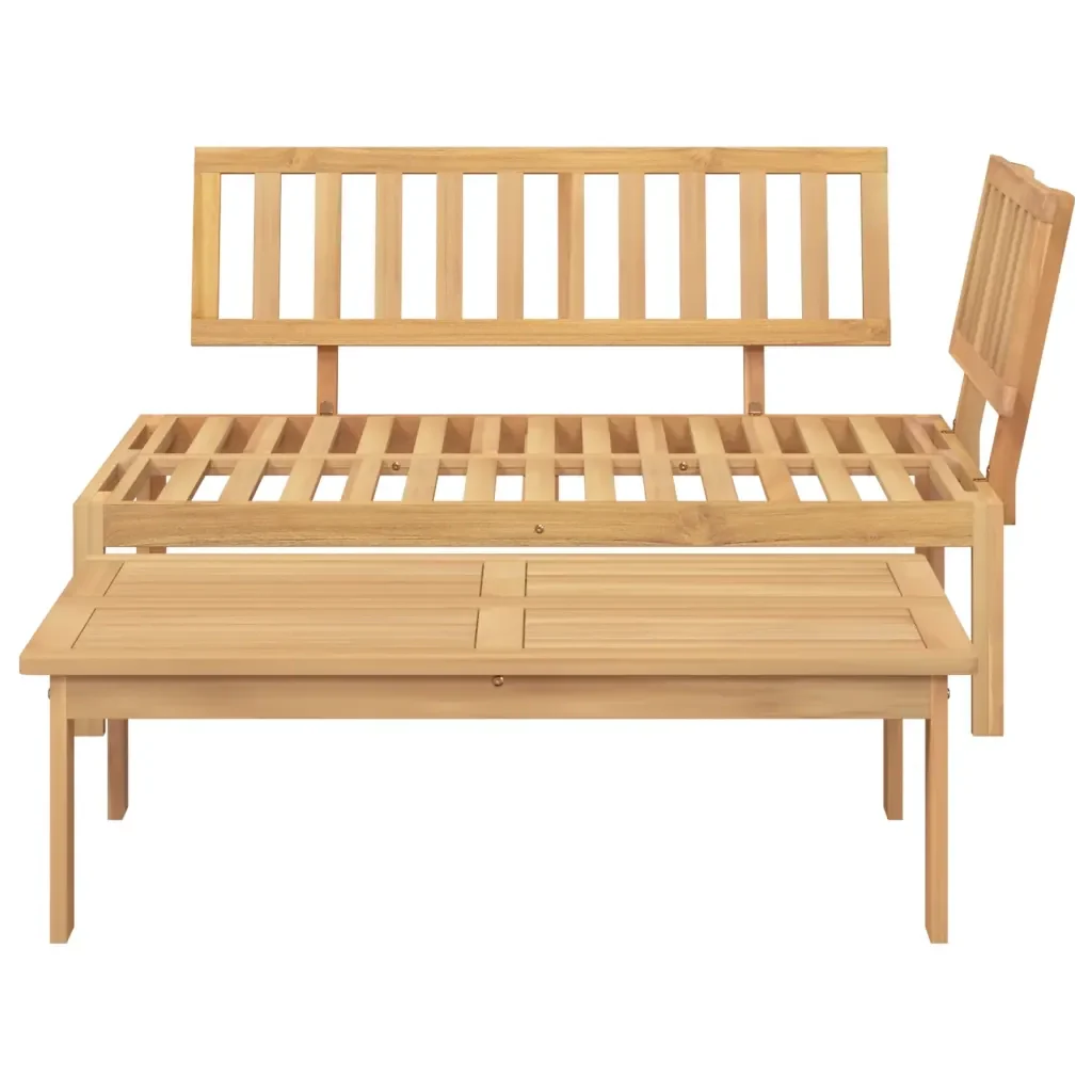 Set Divani Pallet da Giardino 2pz in Legno Massello di Acacia 365853 - Image 3