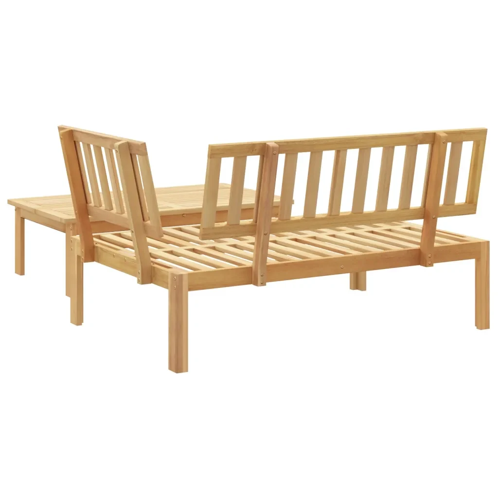 Set Divani Pallet da Giardino 2pz in Legno Massello di Acacia 365853 - Image 4