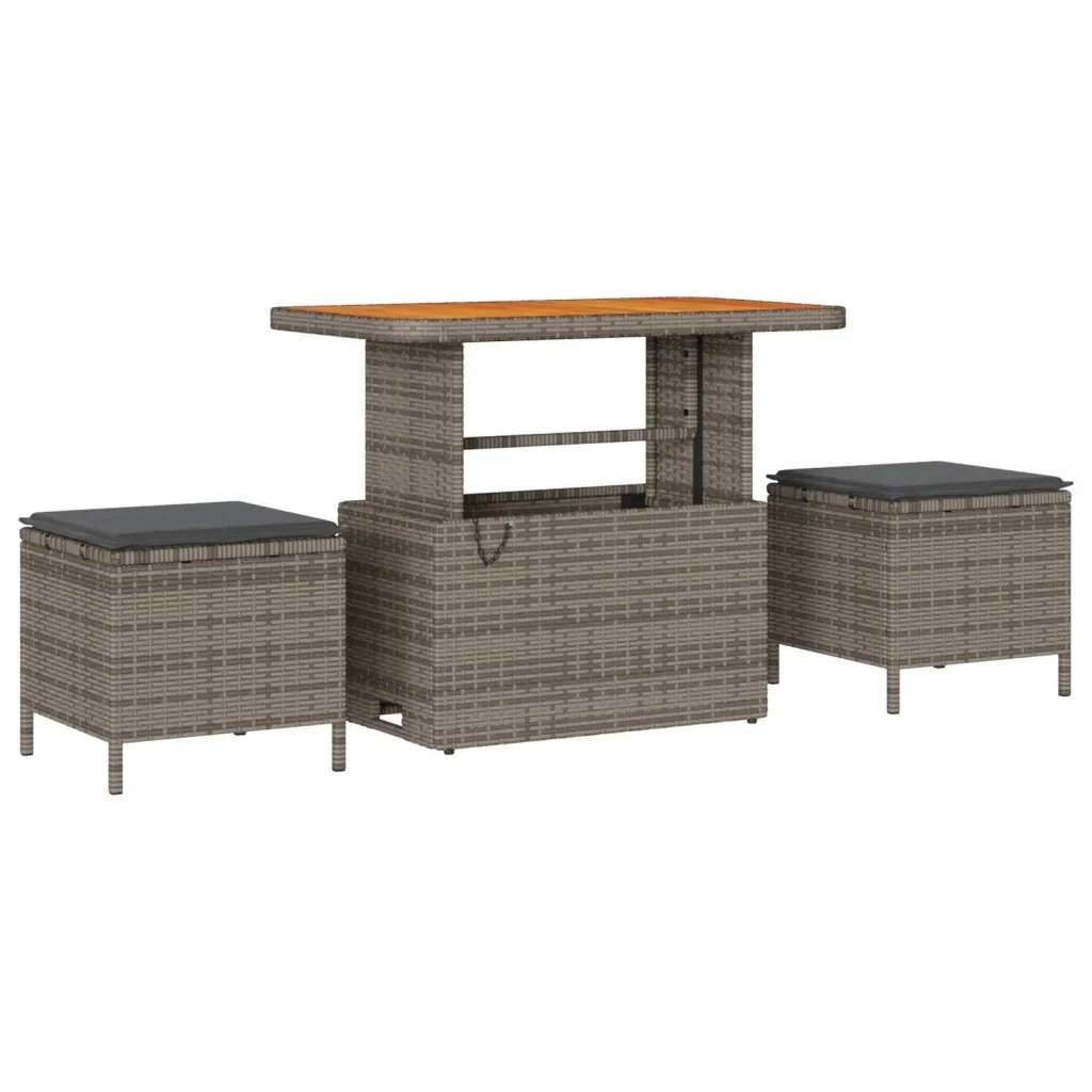 Set Divano da Giardino con cuscino 8 pcs Grigio 3363123 - Image 4