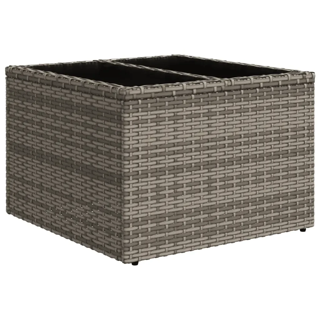 Set Divano da Giardino 5 pz con Cuscini Grigio in Polyrattan 3222519 - Image 6