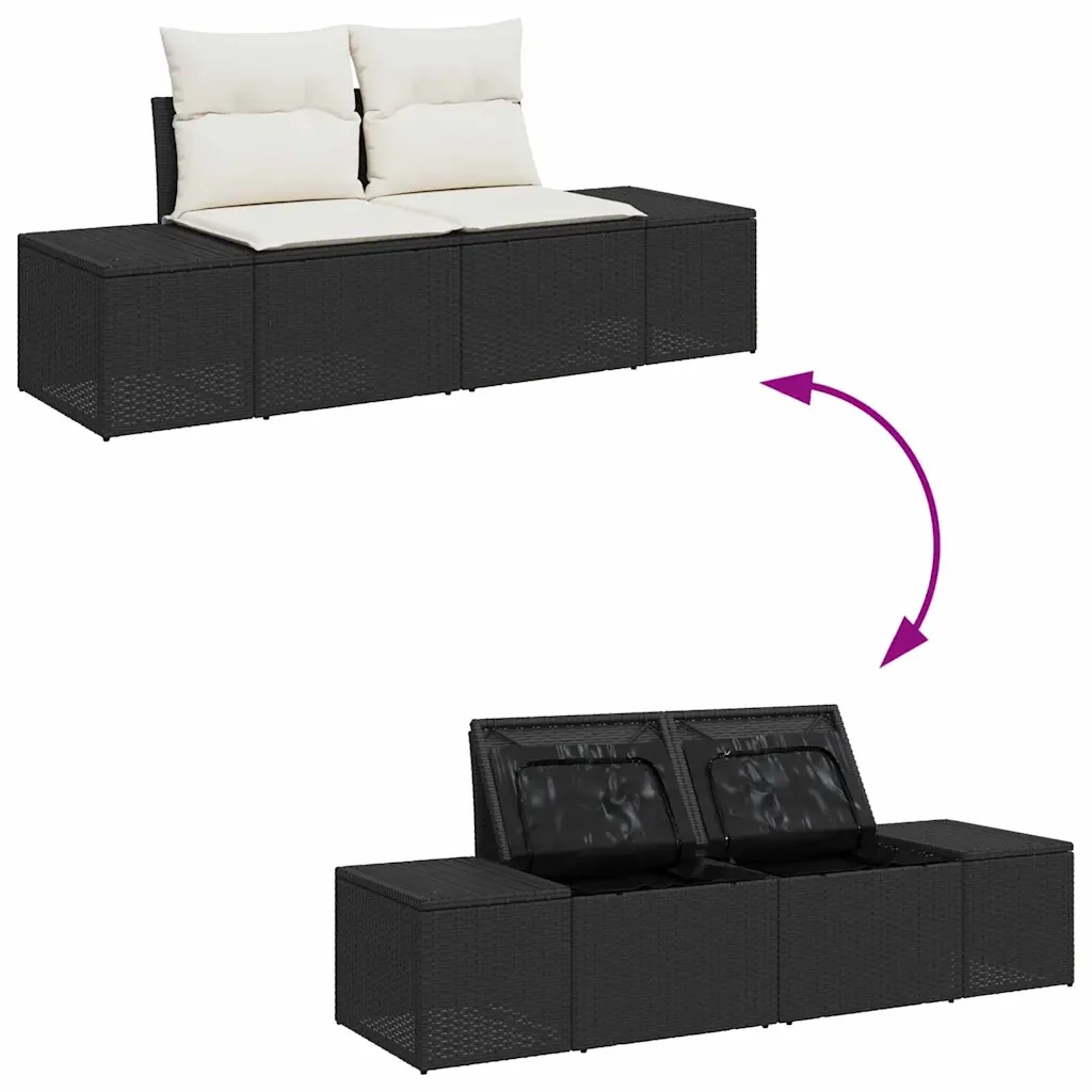 Set di divani con cuscino 7 pcs polyrattan 3360708 - Image 10