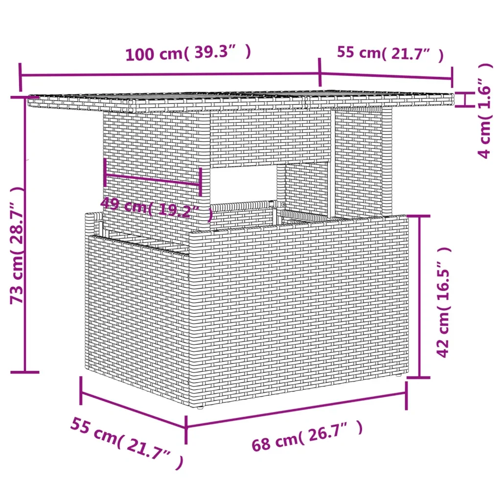 Set Divano da Giardino 6 pz con Cuscini Grigio in Polyrattan 3266580 - Image 10