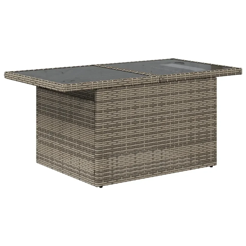 Set Divano da Giardino 6 pz con Cuscini Grigio in Polyrattan 3268520 - Image 4