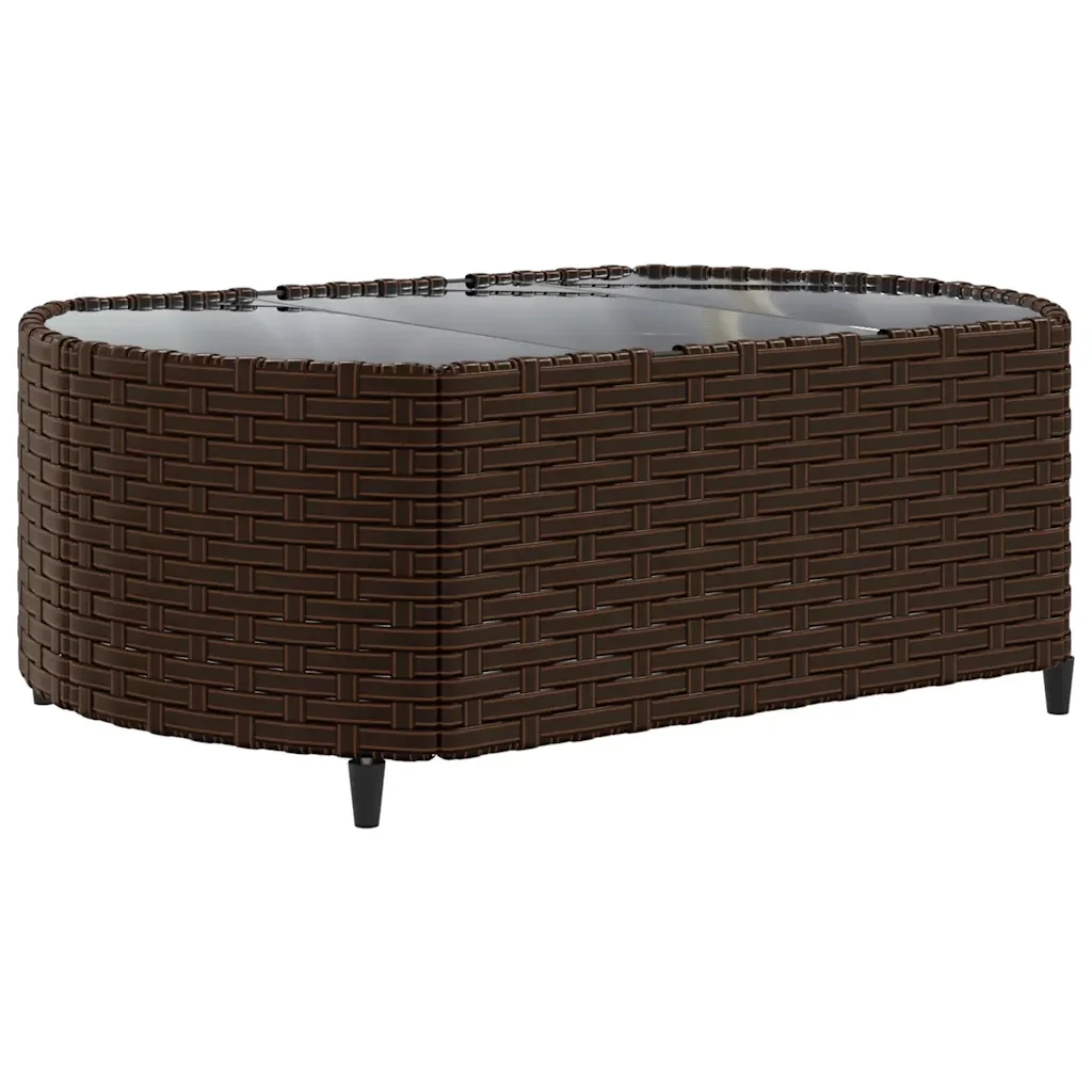 Set Divano da Giardino 6 pz con Cuscini Marrone in Polyrattan 3308421 - Image 5