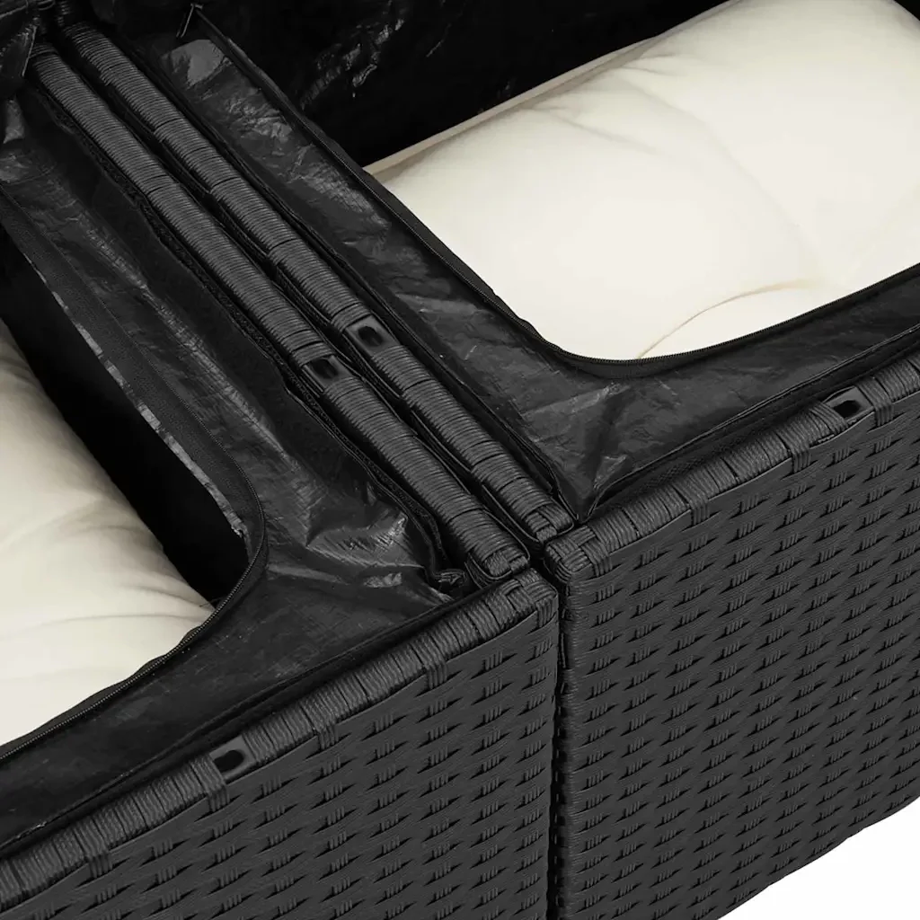Set di divani con cuscino 6 pcs polyrattan 3360618 - Image 9