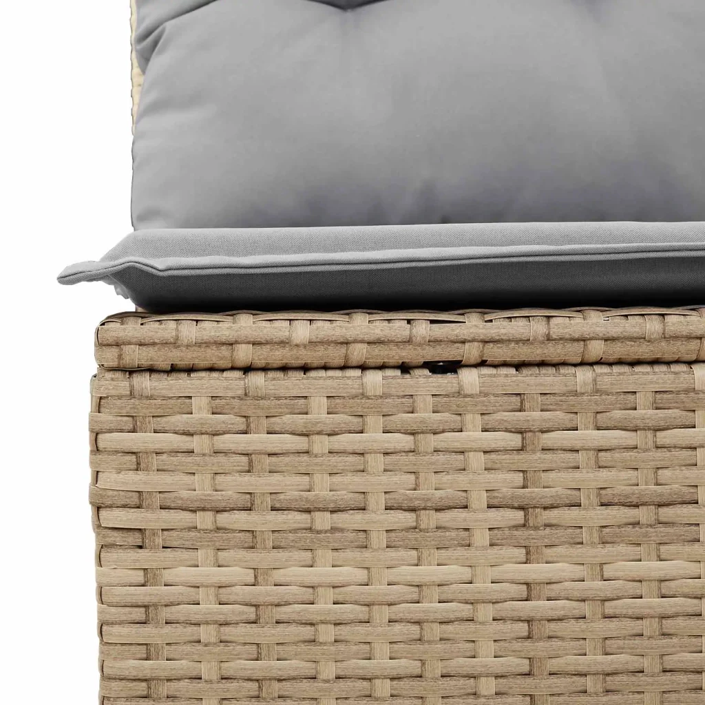 Set Divano da Giardino con cuscino 8 pcs Beige e Grigio Chiaro 3363307 - Image 8