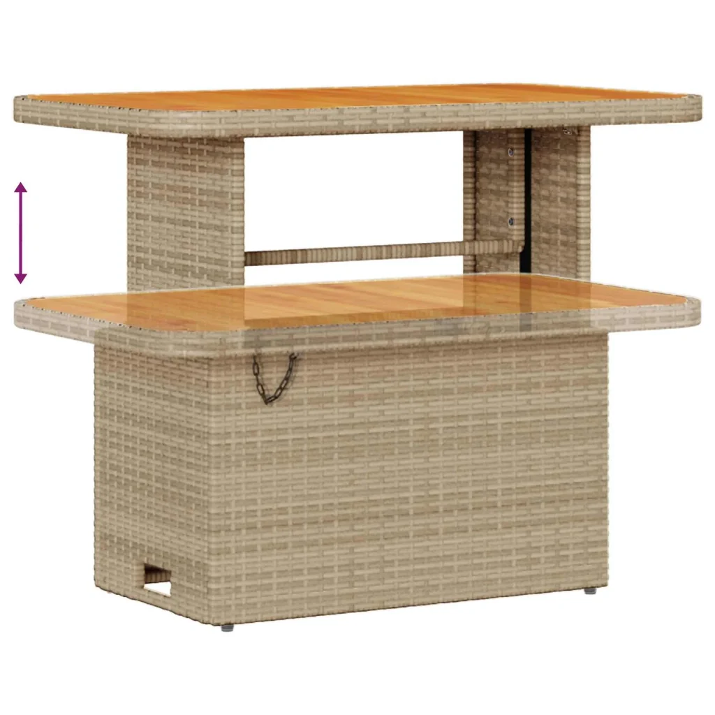 Set Divano da Giardino 8 pcs Beige polyrattan 3363047 - Image 9