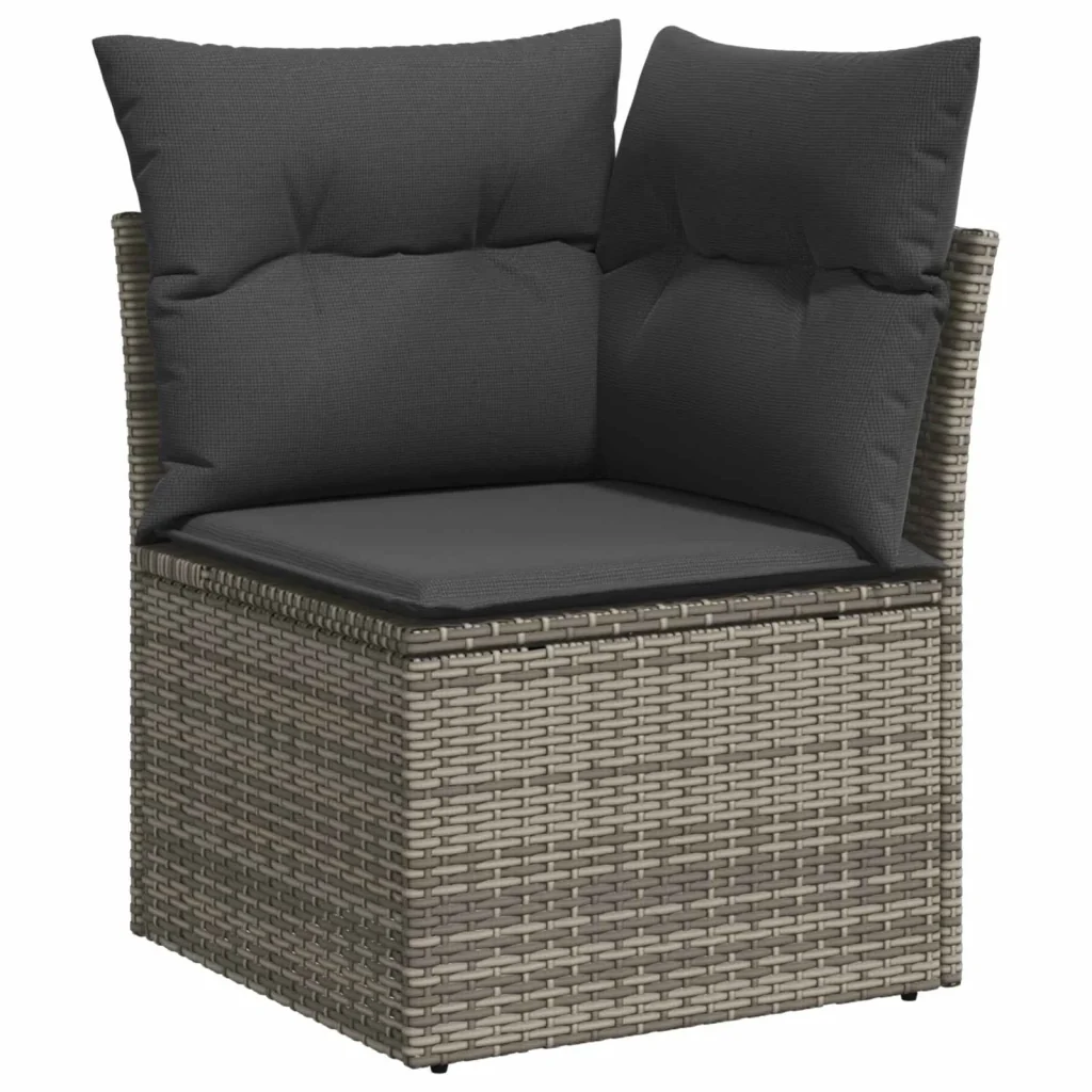 Set Divano da Giardino con cuscino 8 pcs Grigio 3363298 - Image 7