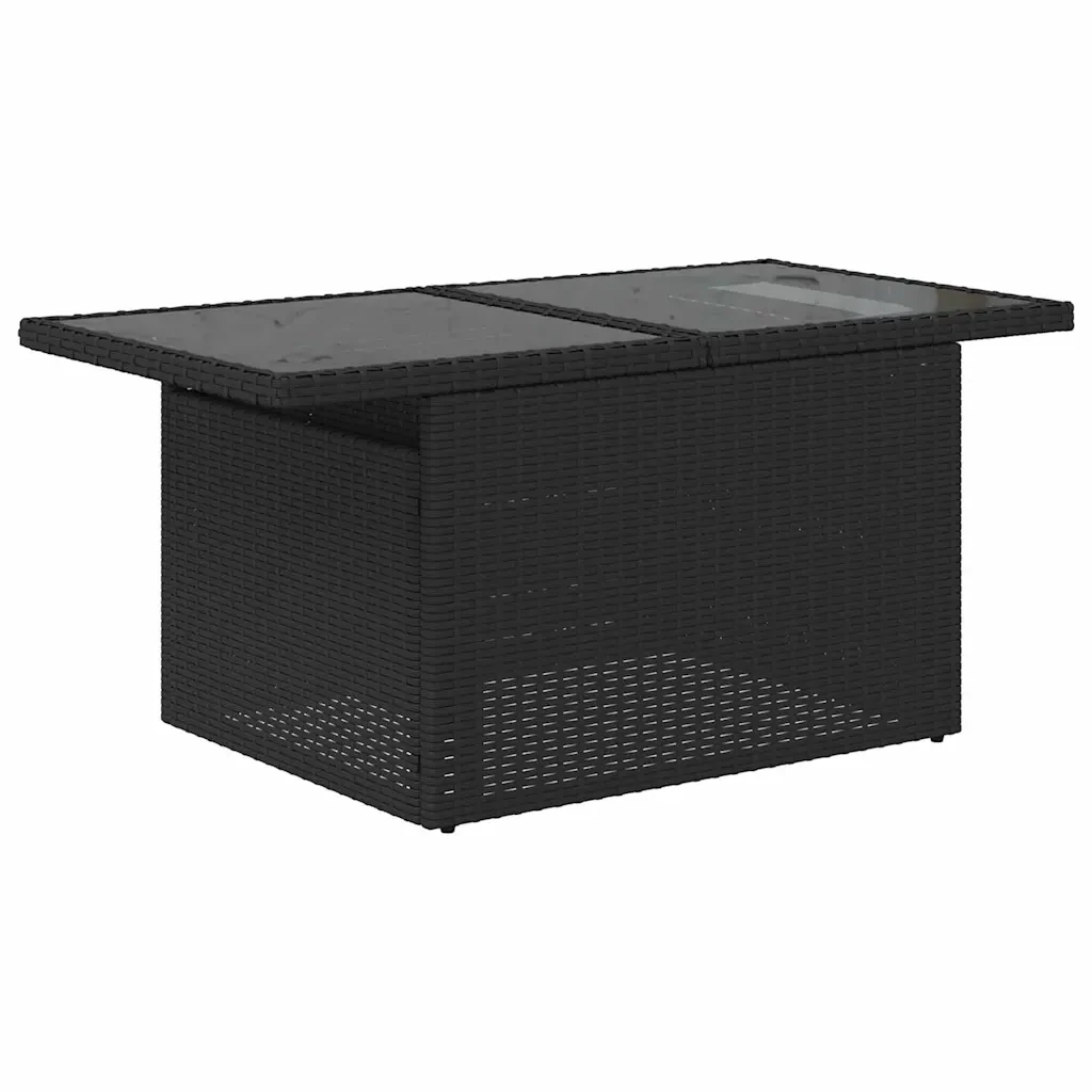Set Divano da Giardino con cuscino 8 pcs Nero Poly Rattan 3359804 - Image 6