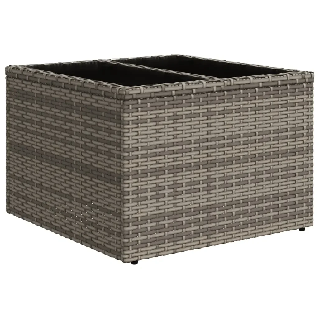 Set Divano da Giardino 8 pz con Cuscini Grigio in Polyrattan 3222339 - Image 4
