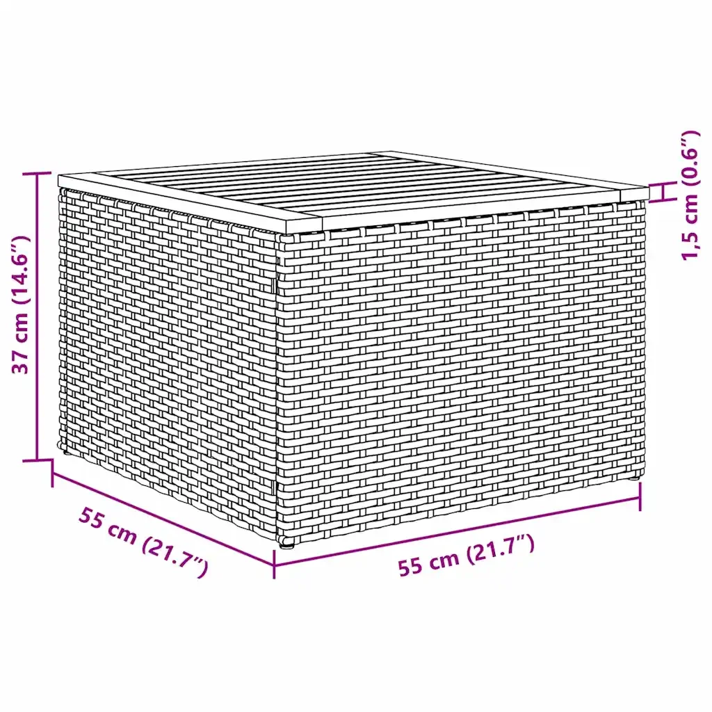 Set Divano da Giardino con cuscino 8 pcs Grigio polyrattan 3347797 - Image 8