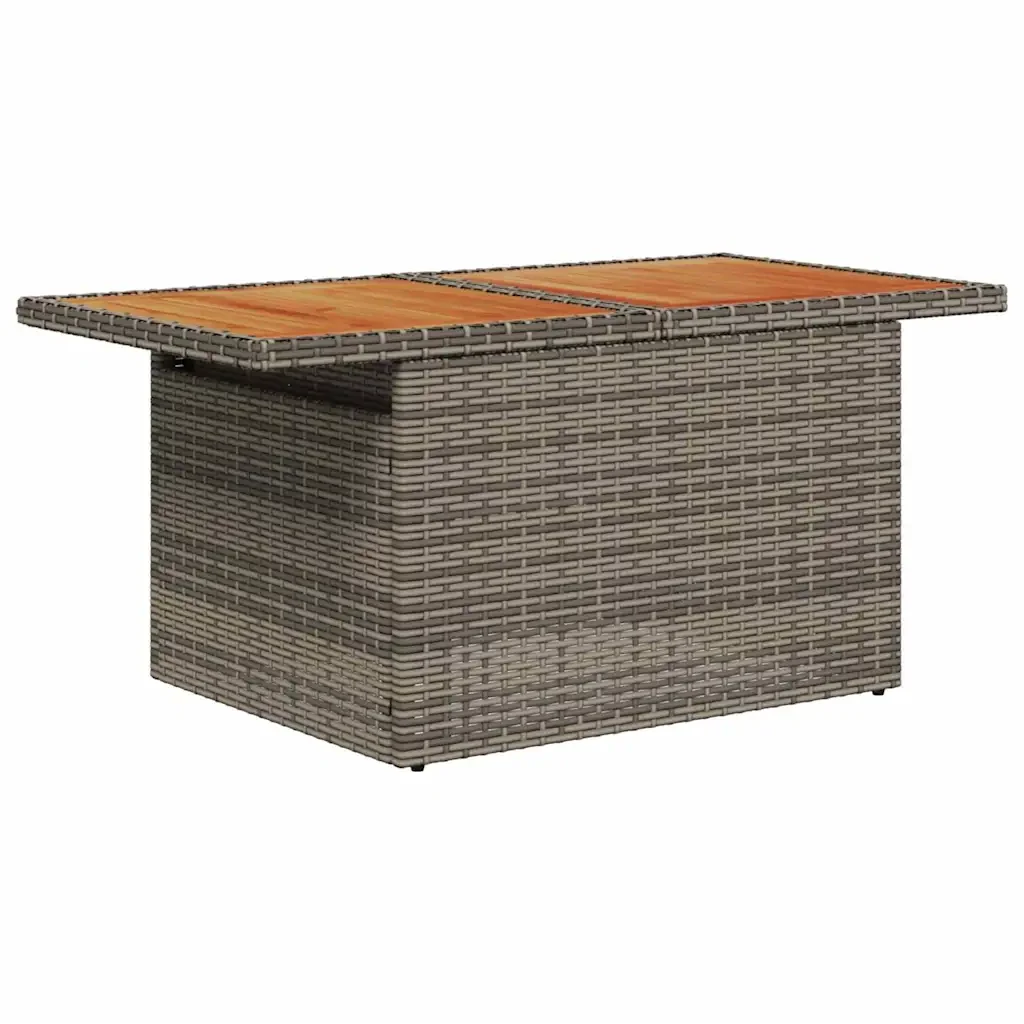 Set Divano da Giardino con cuscino 9 pcs Grigio e Marrone 3349747 - Image 8