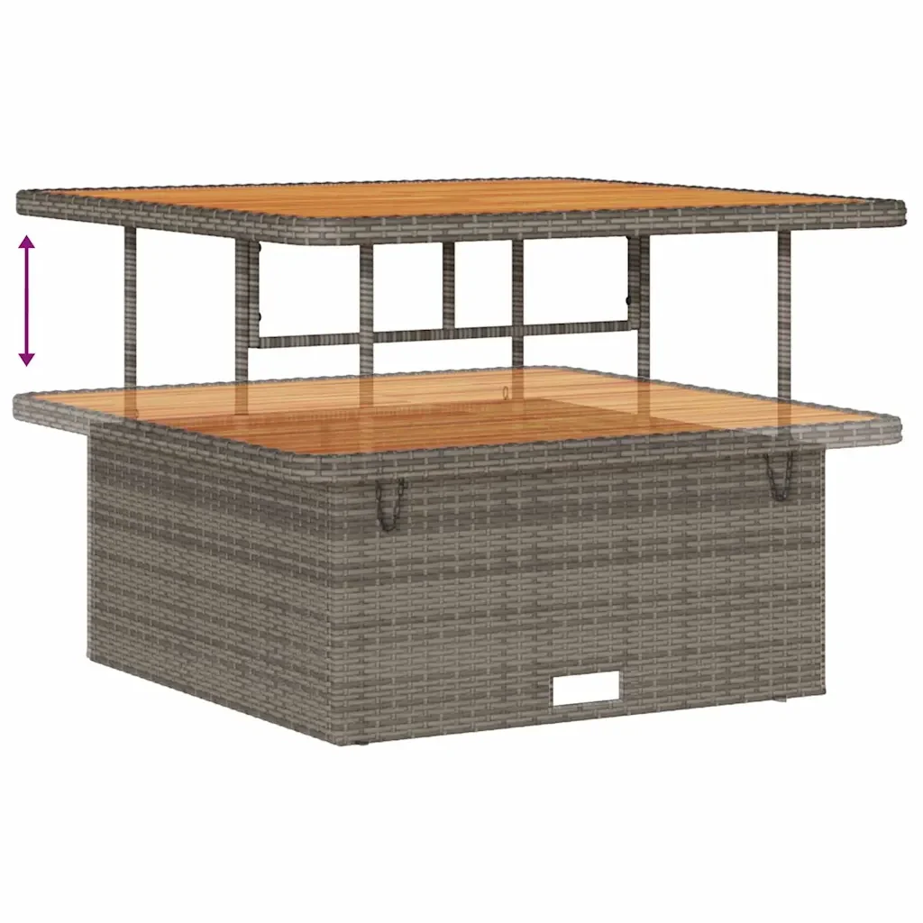Set Divano da Giardino con cuscino 8 pcs Grigio polyrattan 3361738 - Image 9