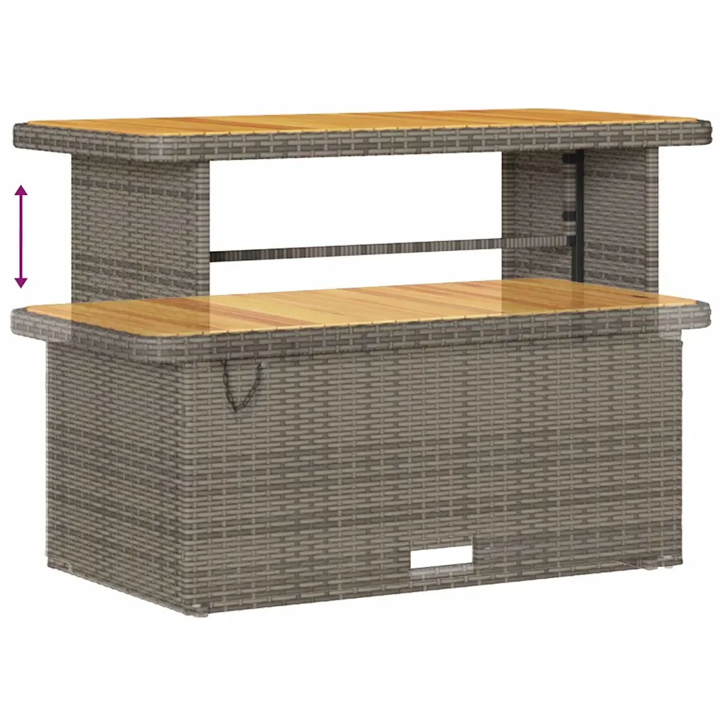 Set Divano da Giardino con cuscino 9 pcs Grigio polyrattan 3362663 - Image 9