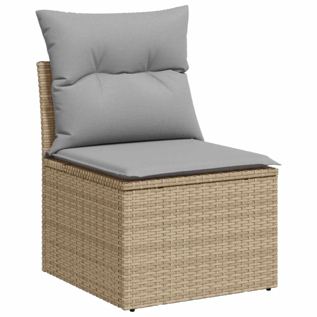 Set Divano da Giardino 8 pcs Beige polyrattan 3362907 - Image 5