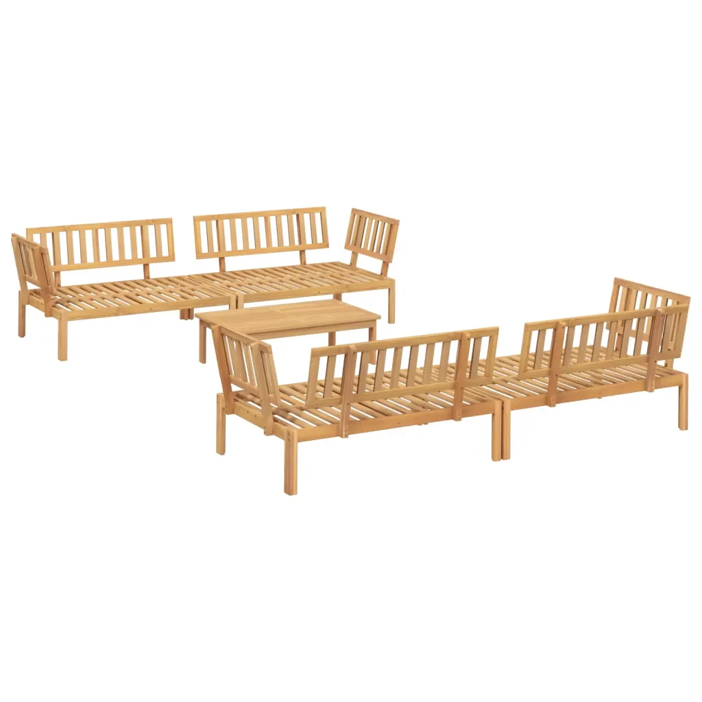 Set Divano Pallet da Giardino 5 pz in Legno Massello di Acacia 3209318 - Image 2
