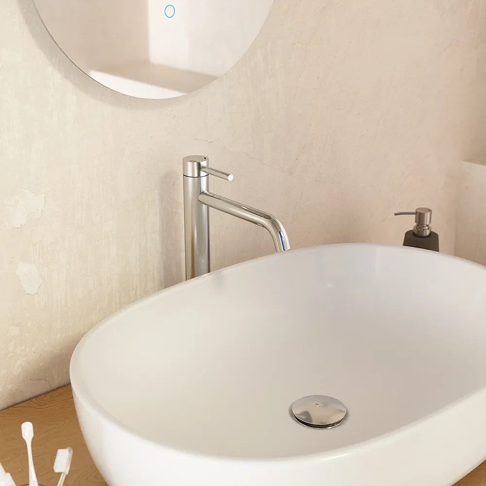 Set miscelatori: lavabo alto bidet senza scarico ed esterno doccia cromato | Bette - Image 2