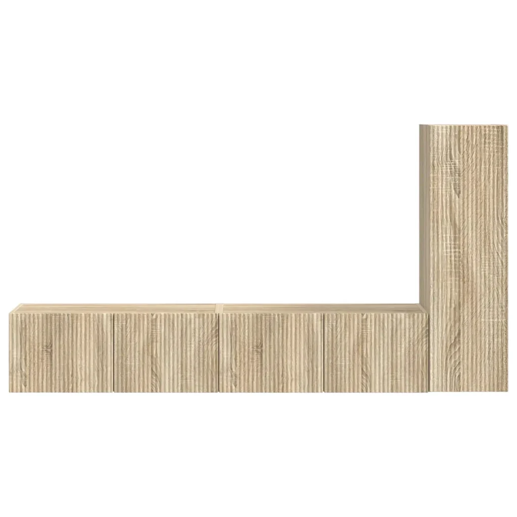 Set mobile TV 3 pcs Rovere Sonoma Legno multistrato 3408990 - Image 7