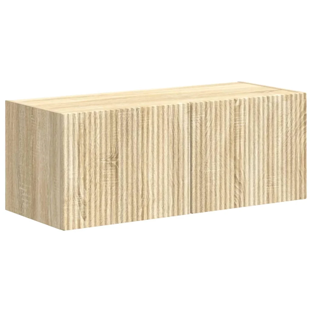 Set mobile TV 4 pcs Rovere Sonoma Legno multistrato 3409035 - Image 5