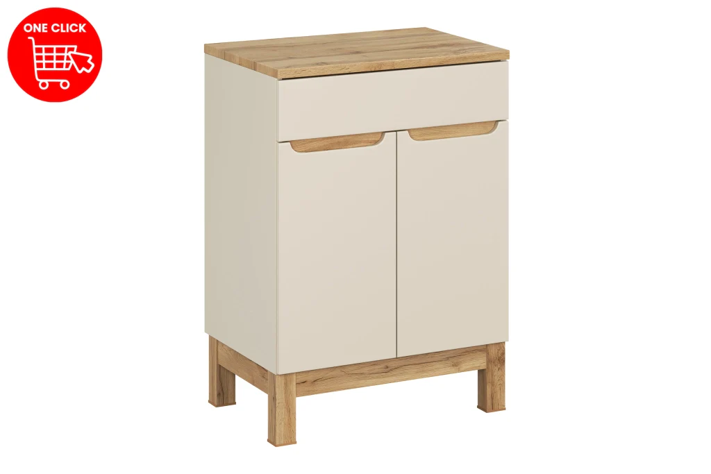 Set mobili bagno 60 cm con piano Bali Cashmere 60 x 1401 x 46 cm - Image 2