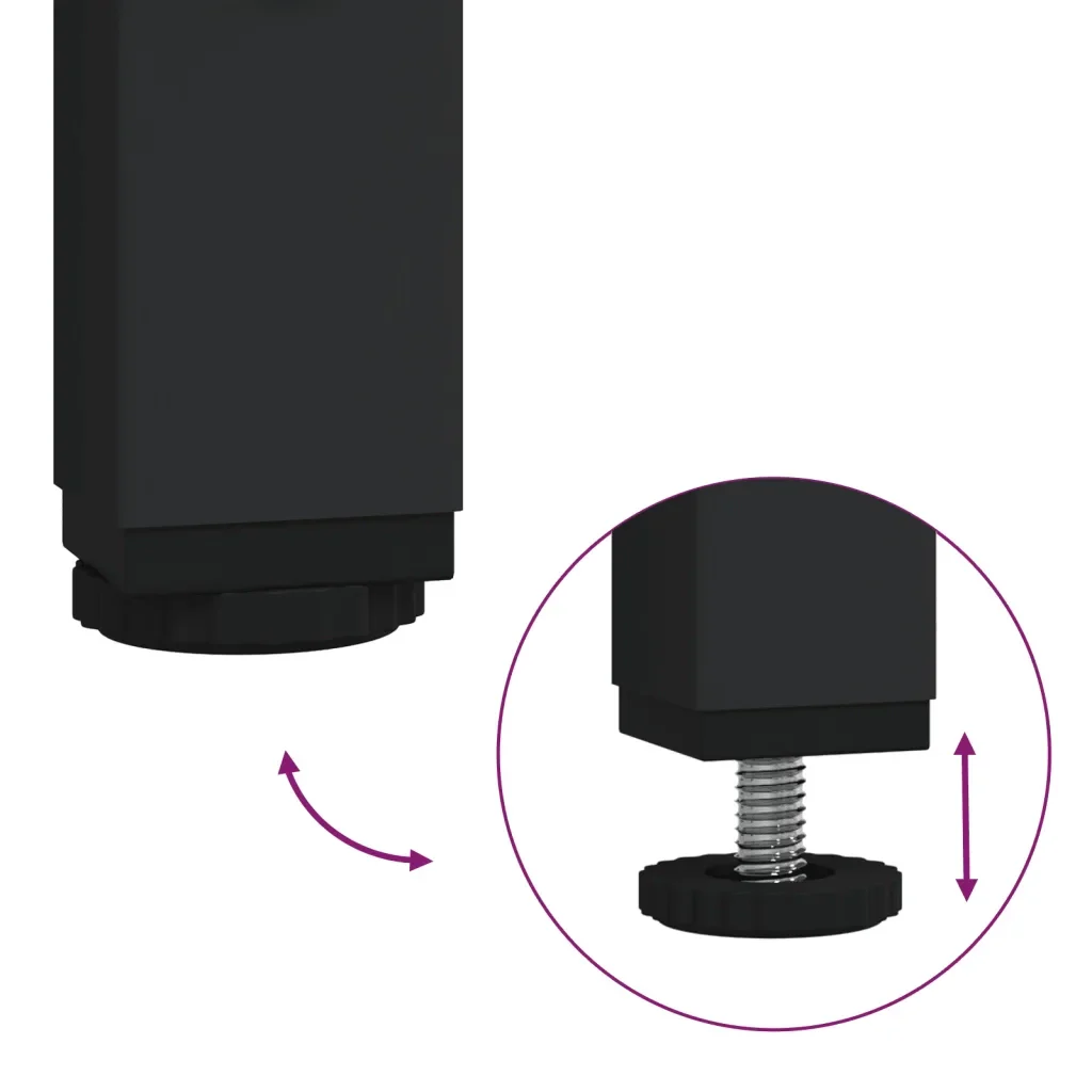Set Mobili da Bagno 2 pz Nero in Legno Multistrato 3214715 - Image 10
