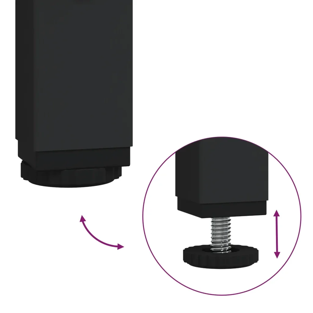 Set Mobili da Bagno 4 pz Nero in Legno Multistrato 3214745 - Image 10