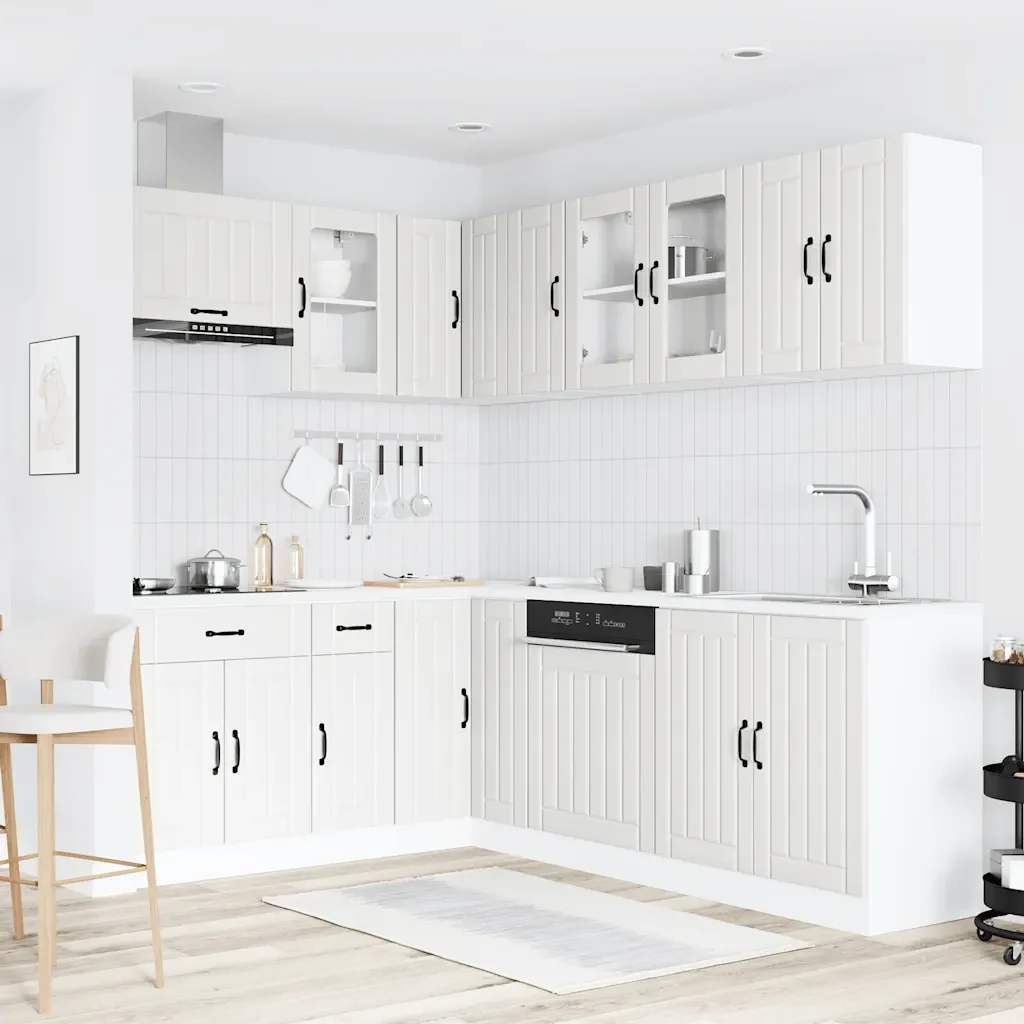 Set Mobili da Cucina 11 pz Lucca Bianchi Legno Multistrato 3314891 - Image 3