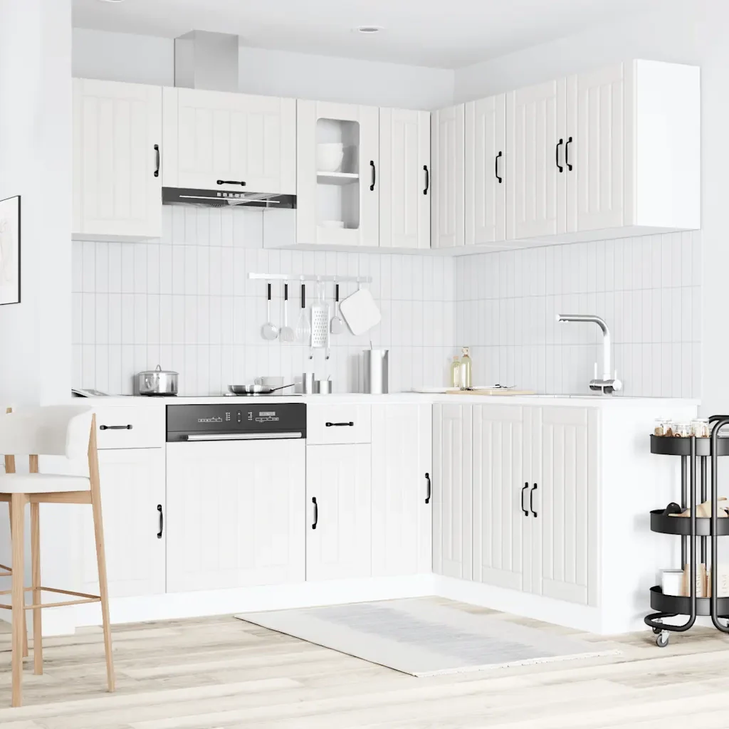 Set Mobili da Cucina 11 pz Lucca Bianchi Legno Multistrato 3314951 - Image 3