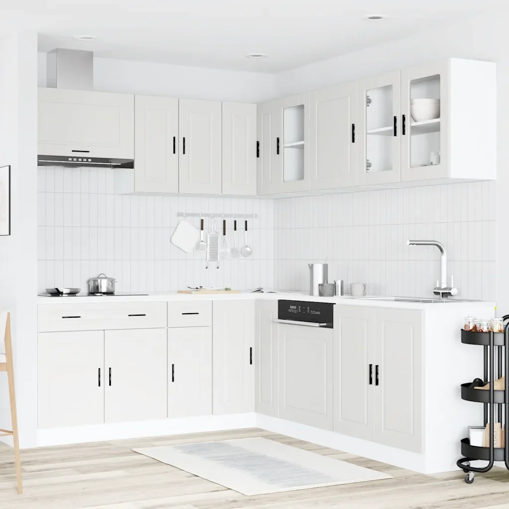 Set Mobili da Cucina 11 pz Porto Bianchi Legno Multistrato 3314931 - Image 3