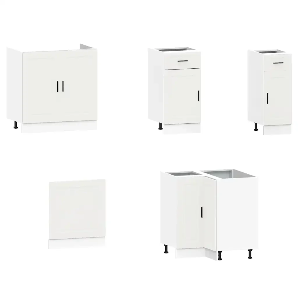 Set Mobili da Cucina 11 pz Porto Bianchi Legno Multistrato 3314961 - Image 4