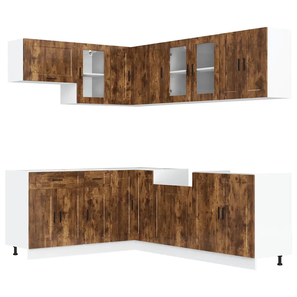 Set Mobili da Cucina 11 pz Porto Rovere Fumo in Truciolato 3314906 - Image 2